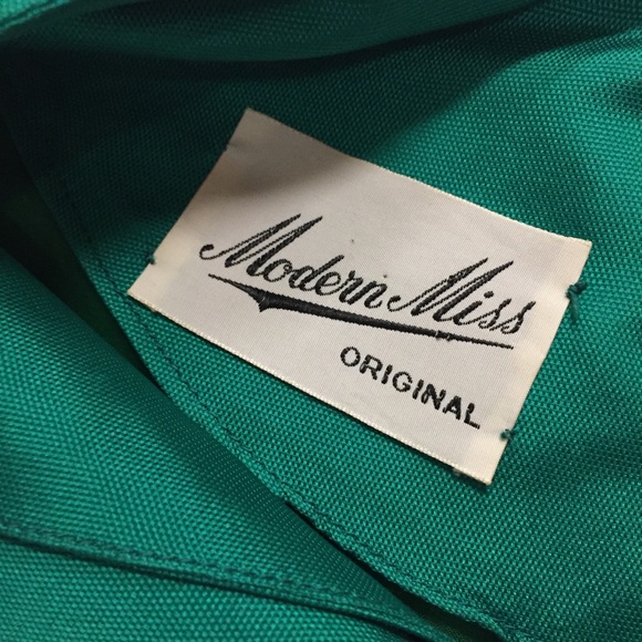 SOLD Vintage Modern Miss Original Emerald Green - Picture 6 of 10